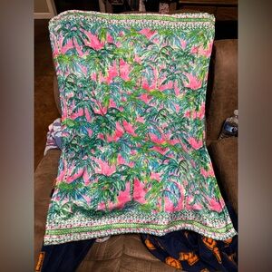 Vibrant Palm Tree Baby Blanket
